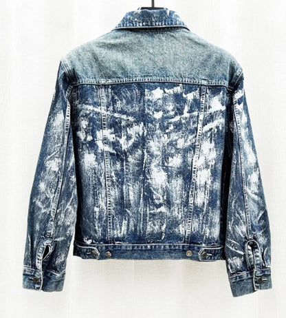 Men’s PULSE Short Retro Handmade Denim Jeans Jacket