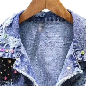 Women’s Punk Utopia Long Sleeve Denim Jeans Jacket