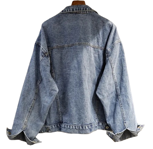 Women’s Charm Long Sleeve Denim Jeans Jacket