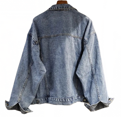 Women’s Charm Long Sleeve Denim Jeans Jacket