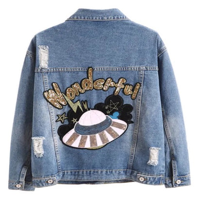 Women’s Wonderful Blue Denim Jeans Jacket